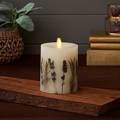 41MvcmKIfPS._SL500_.jpg Luminara Realistic Moving Flame LED Candle with Lavender & Rosemary - Remote Ready, 3.25" x 4.5" - Image 7