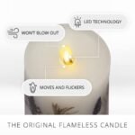 Luminara Realistic Moving Flame LED Candle with Lavender & Rosemary - Remote Ready, 3.25" x 4.5" - Image 2