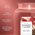 Yankee Candle Sparkling Cinnamon Fall Scented Candle, 22oz Jar, 150-Hour Burn Time. - Image 3