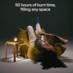SALT & STONE Scented Candle for Men & Women | Long-Lasting 50-Hour Burn | Bergamot & Hinoki Aromas - Image 4