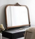 Kate and Laurel Hubanks 40x30 Gold Vintage Arched Mirror - Large Antique Décor for Dresser or Mantel. - Image 3