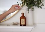 Craft & Kin Lily & Jasmine Reed Diffuser | All-Natural Oil, 8 Rattan Sticks | Lasting Home Fragrance in Amber Glass, 5.75oz - Image 6