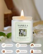 GITRANG 4-Pack Vanilla Candles, 30 oz, 200-Hour Aromatherapy for Home, Yoga, and Camping. - Image 2