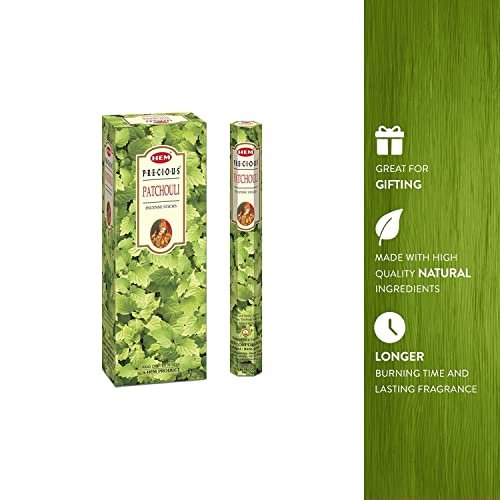 41P9NPbQgGL._SL500_.jpg HEM Patchouli Incense Sticks - 120 Count for a Relaxing Fragrance Experience - Image 5
