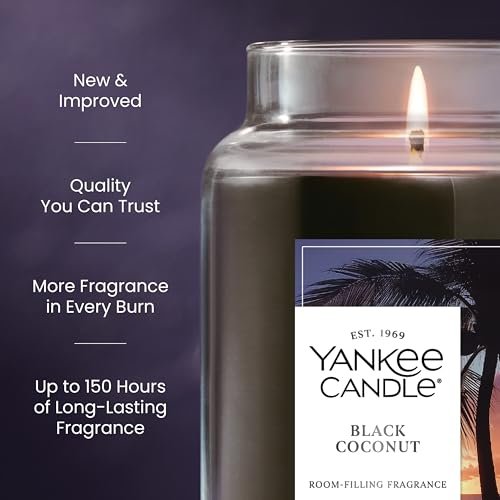 41QG68c08dL._SL500_.jpg Yankee Candle Black Coconut 22oz Jar: Long-lasting, gift-ready scented candle with 150-hour burn time. - Image 3