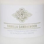 Carolina Vanilla Sandalwood Candle, 16 oz Aromatherapy, 2 Wick Soy Blend, 60H Burn, USA-Made - Image 6