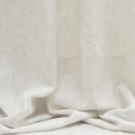 MYSKY HOME Linen Curtains for Living Room: Natural Semi-Sheer Drapes, 84" Length, 2 Panels, Farmhouse Boho Style, Back Tab for Sliding Glass Door, 50" Wide. - Image 8