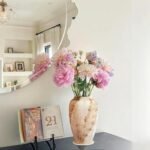 Prettidecor 9.5" Rustic Ceramic Vase for Home Decor, Living Room, Shelf, Mantel, and Office Flowers. - Image 9