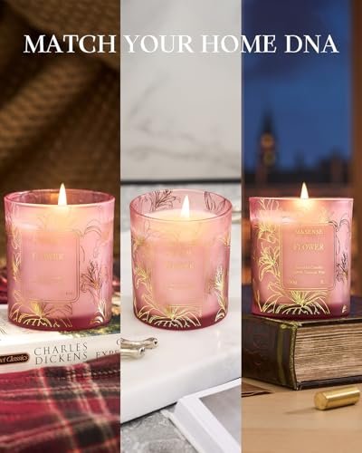 41RkQbsge4L._SL500_.jpg M&SENSE Vegan Plum Berries Wooden Scented Soy Candle—42-Hour Burn for Stress Relief, Perfect Housewarming Gift! - Image 8