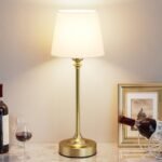 Rechargeable Gold Cordless Table Lamp - 4000mAh, 3000K Touch Control, Ideal for Bedroom & Dining Use! - Image 9