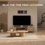EASYERA 16.5" Digital Wall Clock: Bluetooth Sync, RGB Lights, Remote Control, Dual Alarms, Auto DST, Temp Display - Perfect for Classroom & Gaming. - Image 2