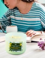 Rosemary Eucalyptus Peppermint Candle | 15.8 oz 3-Wick Soy Candle for Stress Relief & Aromatherapy - Image 7