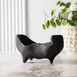 DN DECONATION 9.25" Oak Wood Decorative Bowl – Stylish Key, Fruit & Candy Holder, Boho Farmhouse Decor - Image 7