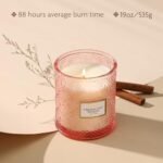 Rose Scented Candles - Luxury Pink Decorative 19oz Soy Wax Gifts for Mother's Day. Perfect for Home! - Image 4