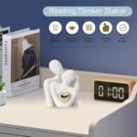 Starfa Mini Couple Statue for TV Stand: Modern Living Room Decor, Ceramic Shelf Accent, Nightstand Knick-Knacks. - Image 4
