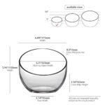 WGVI 7" Clear Slant Cut Bowl Glass Vase – Ideal for Terrariums, Candy, or Decor. Height: 6", Base: 4". 1 Piece. - Image 2