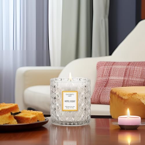 41V2eXFOqjL._SL500_.jpg Chloefu LAN Hotel Scented Candle – 8.1oz Natural Soy Candle for Sleep & Stress Relief Gifts. - Image 4