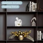 Starfa Mini Couple Statue for TV Stand: Modern Living Room Decor, Ceramic Shelf Accent, Nightstand Knick-Knacks. - Image 5