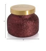 Capri Blue Tinsel & Spice Petite Glam Jar Candle - Juniper, Cinnamon, Vanilla, 8 oz Red Glitter Candle for Christmas Decor. - Image 8