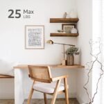 QEEIG 24-Inch Floating Wall Shelves Set of 2 - Rustic Brown Farmhouse Decor for Bathroom, Bedroom, or Living Room - Image 4