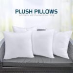 Utopia Bedding Throw Pillows Set of 4 (22"x22") – White Decorative Pillows for Sofa, Bed, Couch - Image 6