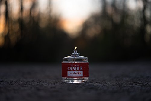 41Z7QgxviLL._SL500_.jpg Candlelife 115-Hour Emergency Survival Candles - Unscented, Long-Burning Liquid Paraffin Set of 6 for Blackouts & Outdoor Use. - Image 2