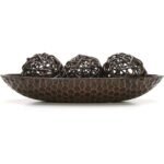 Hosley 14.3-Inch Honeycomb Wood Bowl: Rustic Centerpiece for Potpourri & Orbs, Perfect Home Decor Gift! - Image 4