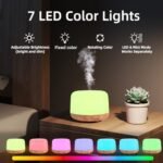 SPLITSKY Aromatherapy Essential Oil Diffuser: 300ML, Remote Control, 8-Hour Quiet Mist, 7-Color LED for Home & Yoga. - Image 7