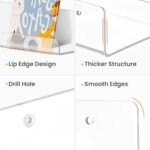 Upsimples 6-Pack Acrylic Wall Shelves, 15” x 4” Floating Bookshelves for Kids, Ideal for Organizing Bathrooms, Bedrooms, and Kitchens. - Image 7