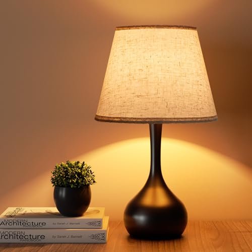 ONEWISH Touch Bedside Lamp: 3-Way Dimmable Table Lamp with Fabric ONEWISH Touch Bedside Lamp for Bedroom, 3-Way Dimmable Farmhouse Table Lamps for Nightstand with Fabric Shade, Desk Lamp for Kids Reading, Home Office