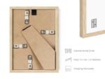 Beige Oak Gallery Wall Frames 10-Pack - Tabletop Picture Frames Set: Two 8x10, Four 5x7, Four 4x6 - Durable American Oak with Shatterproof Plexi. Perfect for Home or Office! - Image 3