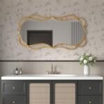 Besdomus Gold Wall Mirror: 24"x48" Antique, Versatile Hanging for Living Room, Entryway, or Hallway. - Image 6