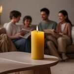 4-Pack Natural Beeswax Candles: Long-Lasting 140-Hour Burn Time, Smokeless & Dripless, Organic Pillar Candles for Home Use. Perfect Emergency Light! - Image 3