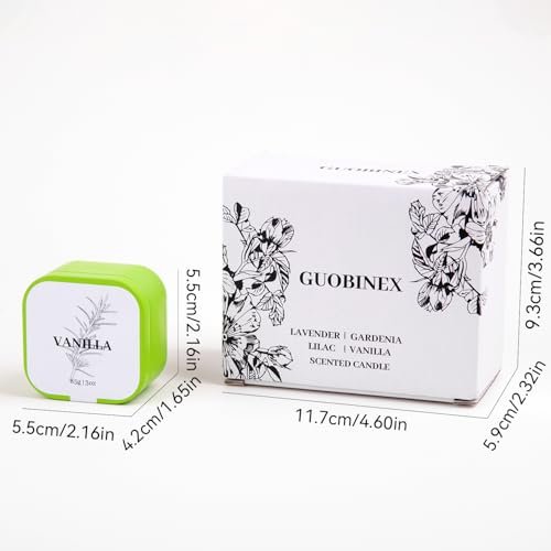 41fssSRlYmL._SL500_.jpg 4-Pack Scented Soy Wax Candles | 10% Essential Oil | Lavender, Gardenia, Lilac, Vanilla Aromatherapy Candles - Image 4