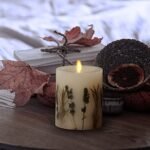 Luminara Realistic Moving Flame LED Candle with Lavender & Rosemary - Remote Ready, 3.25" x 4.5" - Image 6