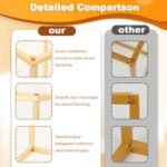 23.6" Gold Wedding Centerpieces – 5-Piece Tall Geometric Floral Vases for Event Decor - Image 6