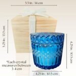 14oz Healing Crystal Candle with Citrine, Lapis Lazuli, Clear Quartz for Optimism & Abundance. - Image 6