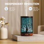 JOYOLO 120ML Essential Oil Diffuser: Metal Aromatherapy Diffuser with Auto Shut-Off, 7 LED Lights for Home, Office, Spa. - Image 5