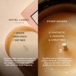 Hotel Lobby Candle Spa – Luxury 9.75oz Soy Candle with Eucalyptus, Mint, Sage, Jasmine & Amber – 65-Hour Non-Toxic Burn - Image 3