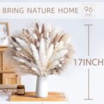 96PCS Natural Dried Pampas Grass Bouquet for Boho Wedding & Home Decor Floral Arrangements - Image 2