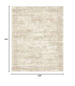9x12 Non-Slip Vintage Area Rugs – Machine Washable, Lightweight Beige Rugs for Living Room, Bedroom, Dining Room, Home Office - Image 2