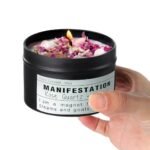 Crystal Soy Candles, Handmade Wishing Gifts, Wishing Law of Attraction, Moon Magic, Birthday Candle Gifts. (MANIFESTATION)