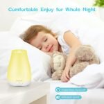 Homeweeks 100ml Colorful Essential Oil Diffuser with Adjustable Mist and Auto Shut-Off for Bedroom, Office, or Travel. - Image 7