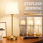 Rechargeable Gold Cordless Table Lamp - 4000mAh, 3000K Touch Control, Ideal for Bedroom & Dining Use! - Image 2