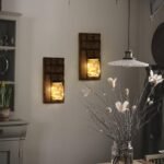 Set of 2 Rustic Wall Candle Sconces, Wooden Holders for Farmhouse Home Decor, Perfect for Any Room. - Image 2
