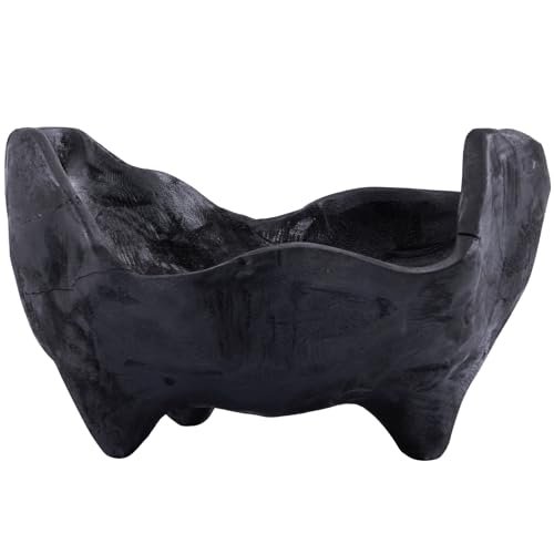 41pYwZfdjiL._SL500_.jpg DN DECONATION 9.25" Oak Wood Decorative Bowl – Stylish Key, Fruit & Candy Holder, Boho Farmhouse Decor - Image 9