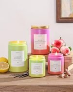 AOOVOO Rose Sandalwood Candle - 22 oz Soy Candle, 120 Hours Burn, Relaxing Gift for Women. - Image 6