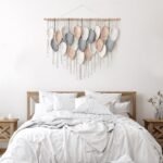 Alynsehom Large Boho Macrame Wall Hanging - Handmade Leaf Feather Tapestry for Stylish Home Decor (39" W X 29.5" L) - Image 2