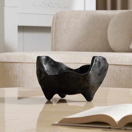 41tOR3W1GYL._SL500_.jpg DN DECONATION 9.25" Oak Wood Decorative Bowl – Stylish Key, Fruit & Candy Holder, Boho Farmhouse Decor - Image 5