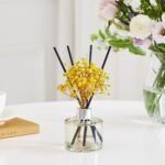 COCODOR 6.7oz Flower Reed Diffuser Set - Fresh Clean Linen Scent for Home and Bathroom Decor - Image 6